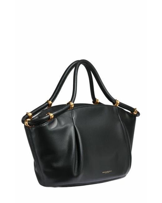 Donna Karan Black Chiffon Satchel