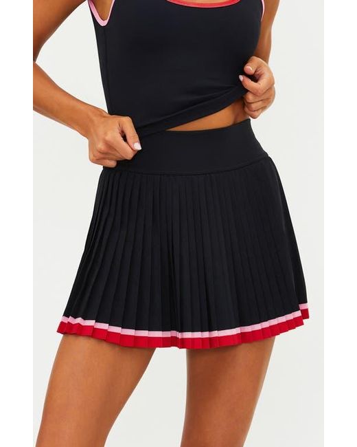 Beach Riot Analie Pleated Skort in Black | Lyst