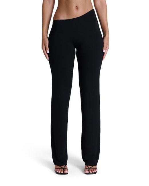 Naked Wardrobe Black Asymmetric Bootcut Pants