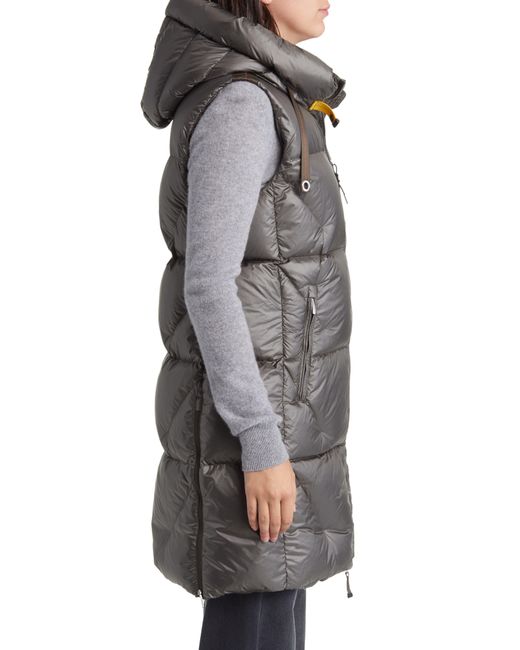Parajumpers Zuly Water Repellent 750 Fill Power Hooded Puffer Vest | Lyst