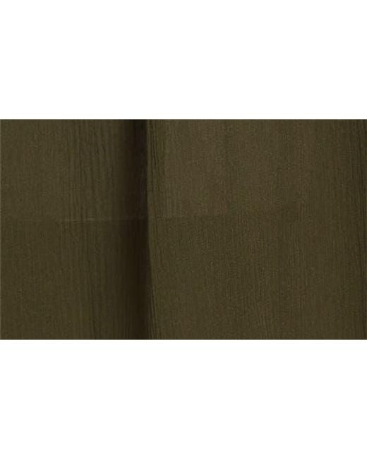 Bode Green Mab Button Silk Georgette Skirt