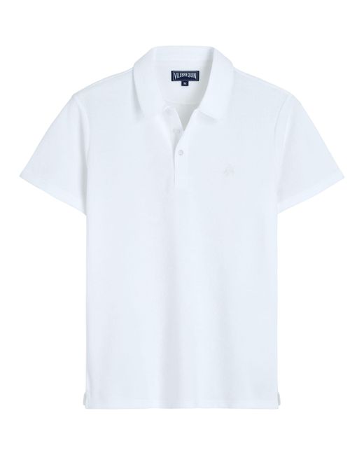 Vilebrequin White Solid Terry Polo for men