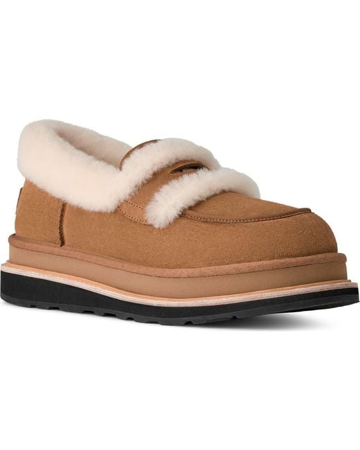 UGG X Sacai Gender Inclusive Genuine Shearling Trim Penny Loafer