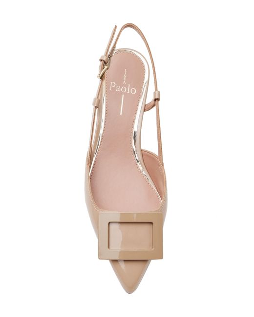 Linea Paolo Natural Cyprus Slingback Pointed Toe Pump