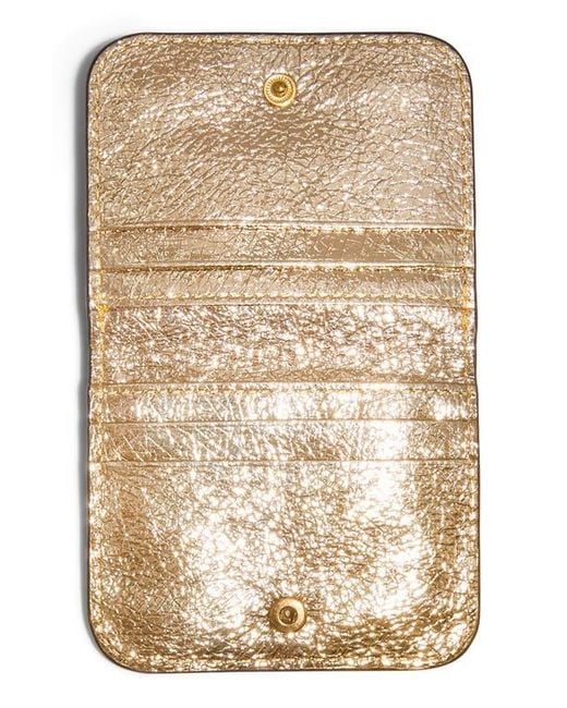 Aimee Kestenberg Natural Pucker Up Leather Card Case