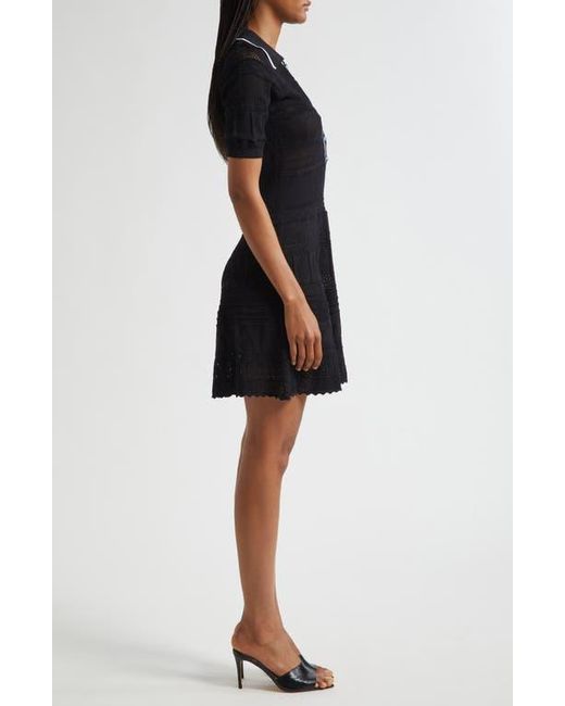slim fit dress slacks Blue Cotton Poplin Fit and Flare Short Button-Down Shirt Dress 38