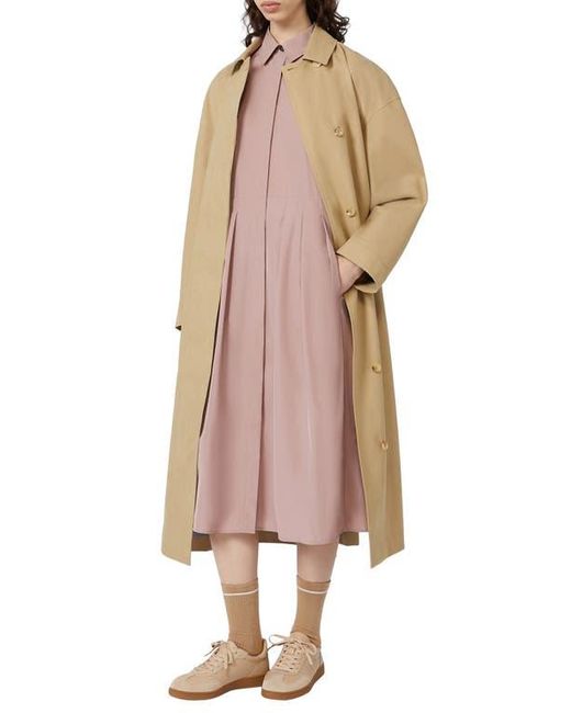 MM by Max Mara Natural Alibi Cotton Blend Coat