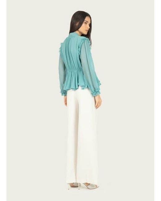 SECRET MISSION Blue Camila Blouse