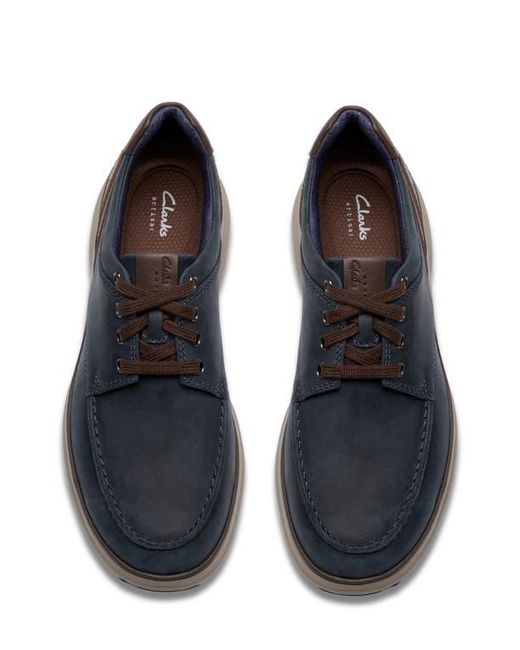 Clarks Blue Mullan Moc Toe Derby for men