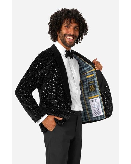 Opposuits Black Sequin Dinner Jacket for men