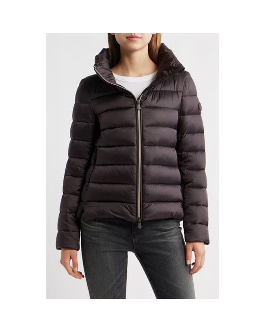Save The Duck Black Elsie Water & Wind Repellent Puffer Jacket