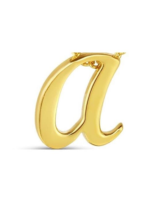 roberto coin cursive initial necklace