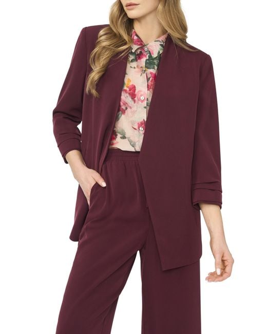 Halogen® Red Open Front Blazer