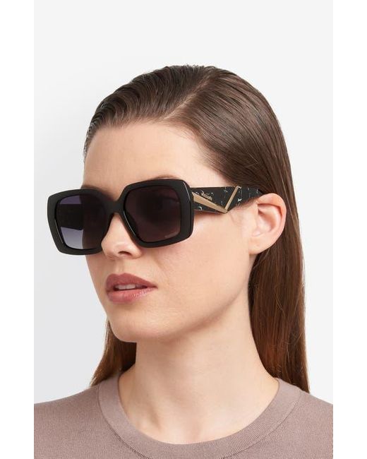Missoni Black 55Mm Gradient Rectangular Sunglasses