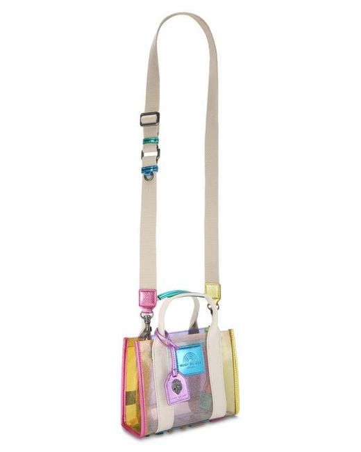 Kurt Geiger Pink Extra Small Southbank Vinyl Clear Tote