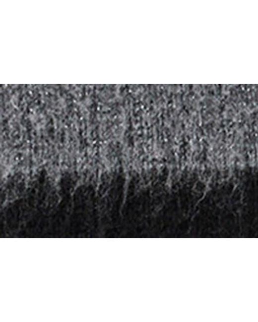 AllSaints Black Lou Spark Brushed Stripe Sweater