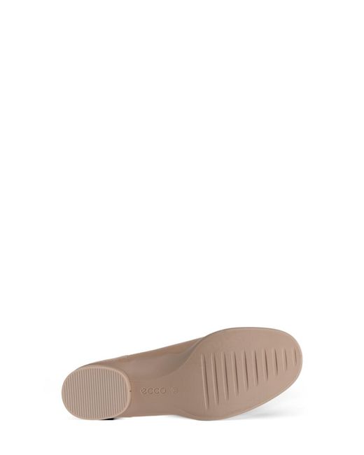 Ecco Brown Sculpted Lx Water Resistant Ballet Flat