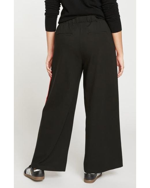 UNIVERSAL STANDARD Black Stephanie Ponte Wide Leg Pants
