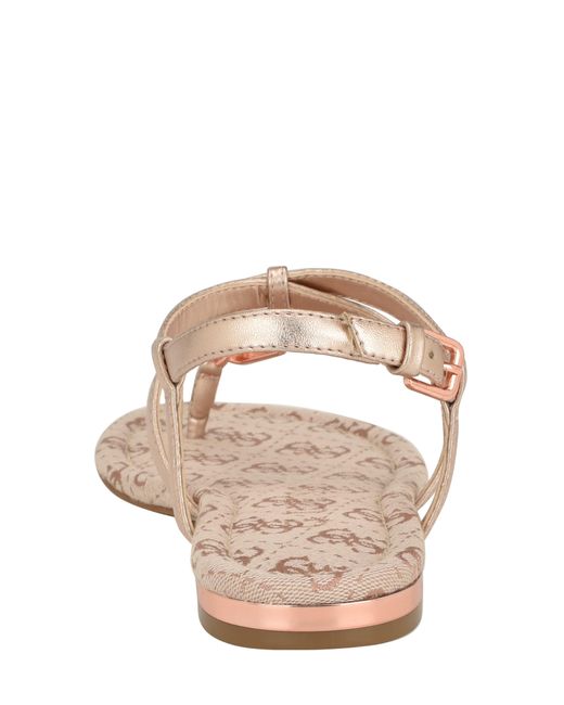 Guess Natural Meaa Ankle Strap Sandal