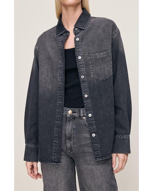 DL1961 Blue Faye Denim Shirt