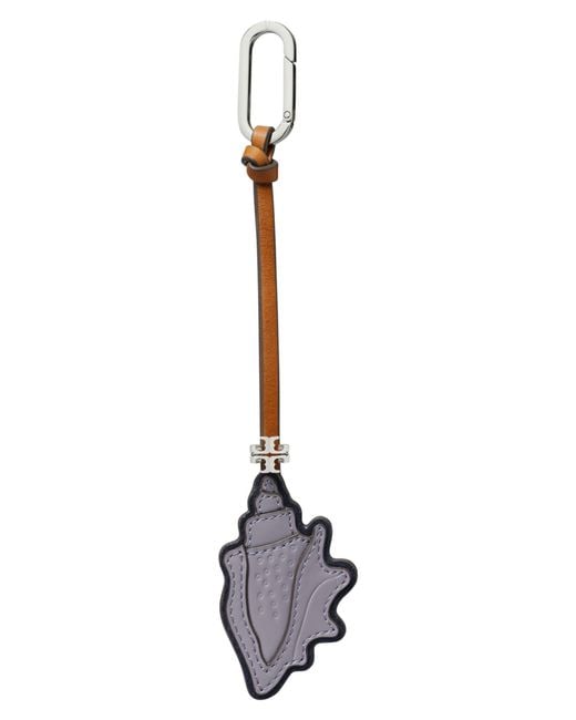 Tory Burch Metallic Conch Shell Leather Bag Charm