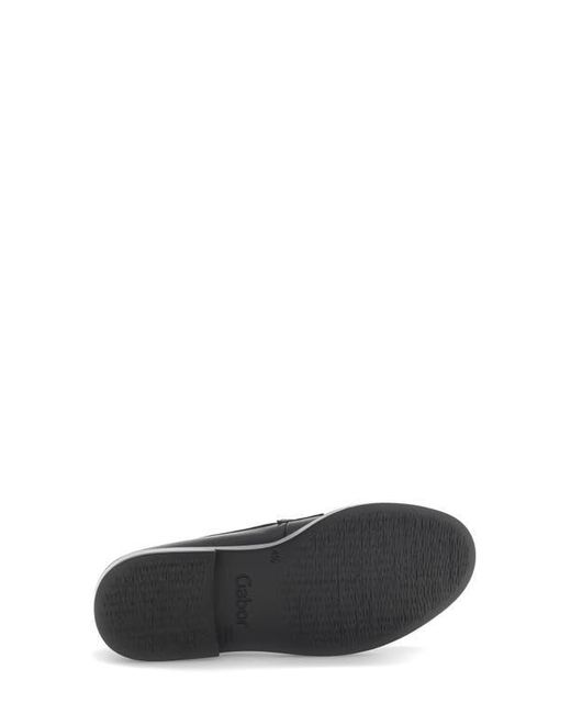 Gabor Black Leather Loafer