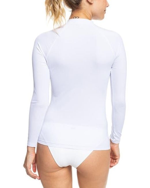 Roxy White Whole Hearted Long Sleeve Rashguard