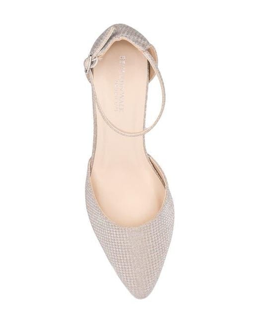 Touch Ups White Tegan Ankle Strap Pointed Toe Pump
