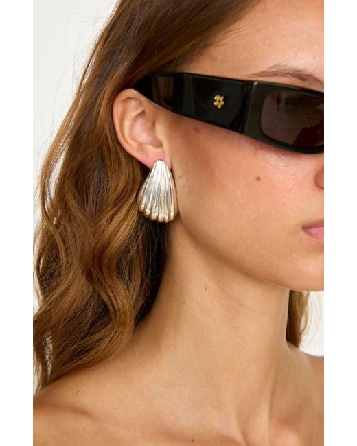 Eliou White Marene Earrings