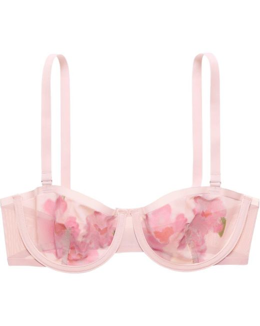 CUUP Pink The Balconette Mesh Underwire Bra