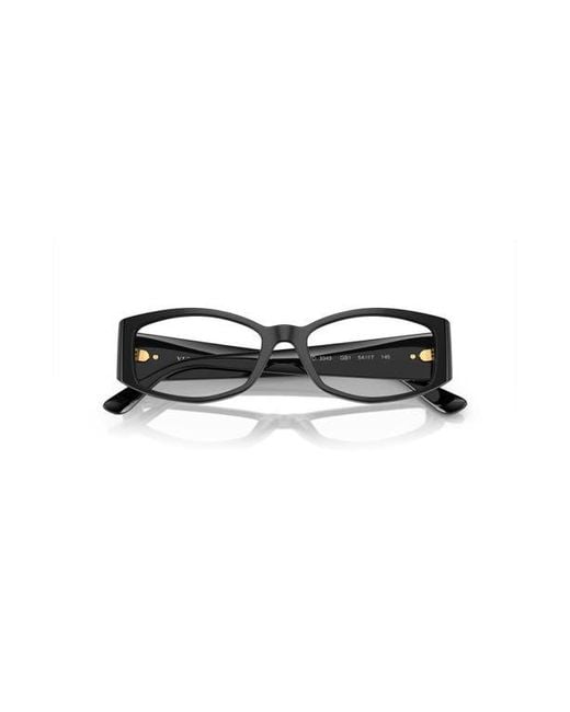 Versace Black 54Mm Irregular Optical Glasses