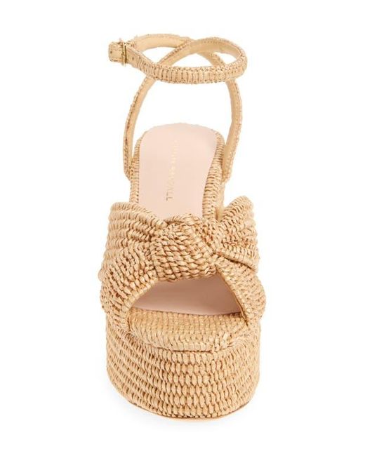 Loeffler Randall Metallic Liza Ankle Strap Platform Sandal