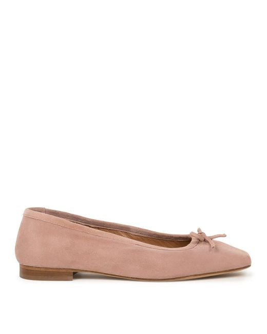 Bobbies Pink Mari Ballet Flats
