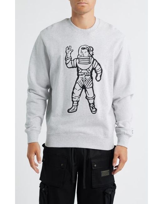 BBCICECREAM Gray Bb Astronaut Embroidered Cotton Crewneck Sweatshirt for men