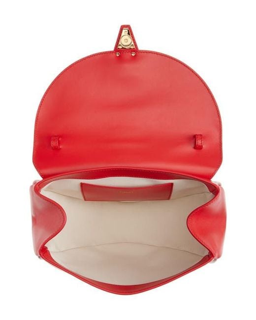 Versace Red Medium Virtus Shoulder Bag