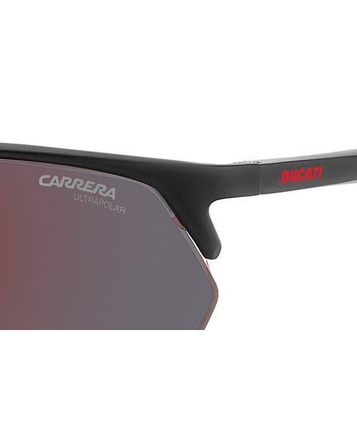 Carrera Purple Carduc 65Mm Polarized Rectangular Sunglasses for men