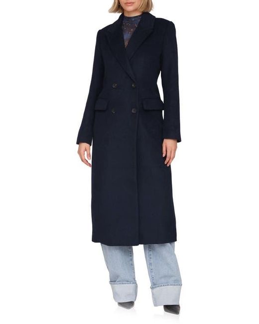 Avec Les Filles Blue Relaxed Double Breasted Coat
