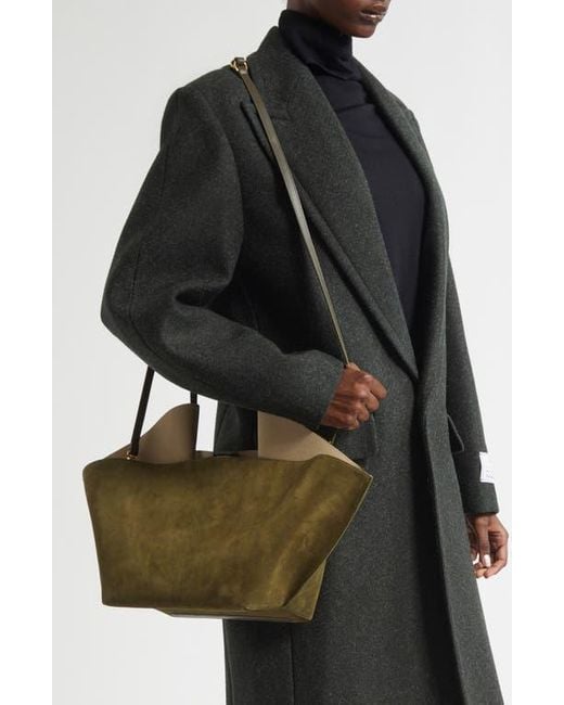 REE PROJECTS Metallic Medium Ann Suede Tote