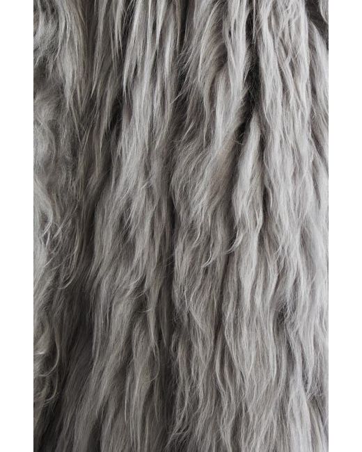Marni Gray Shearling Coat