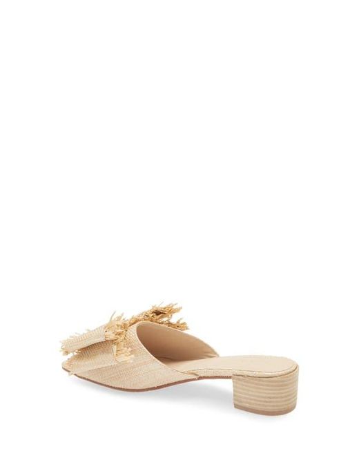 Chocolat Blu Natural Bow Slide Sandal