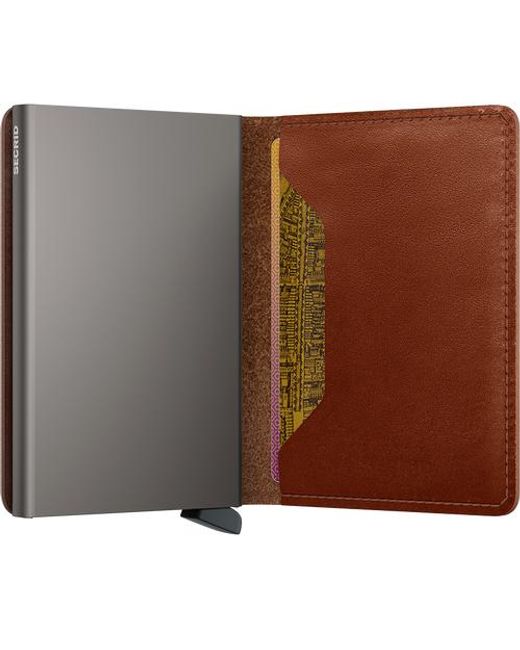 Secrid Brown Slimwallet Texano for men