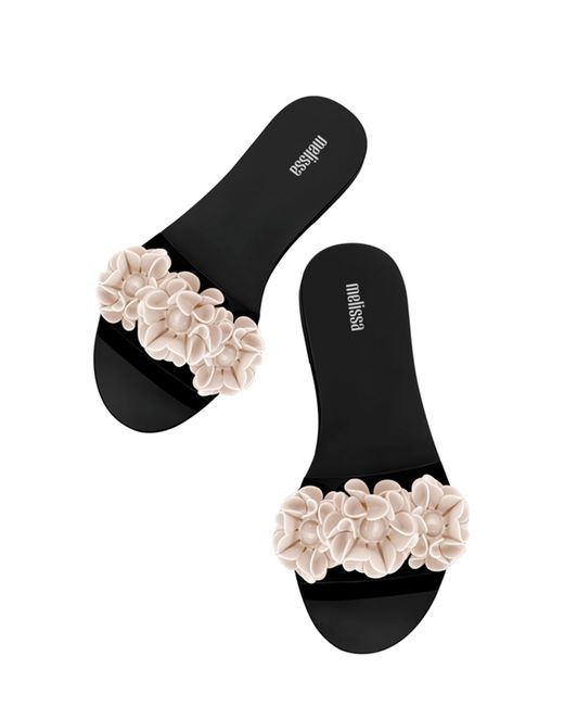 Melissa White Babe Springtime Slide Sandal