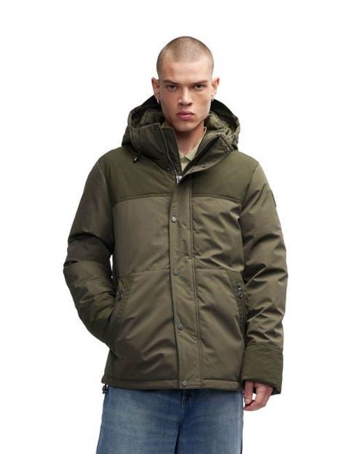 Pajar Green Wiyot Mixed Media Lightweight Jacket for men