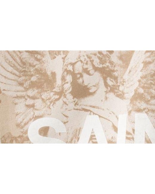 AllSaints Natural Guardian Amelie Oversize Cotton Graphic T-Shirt