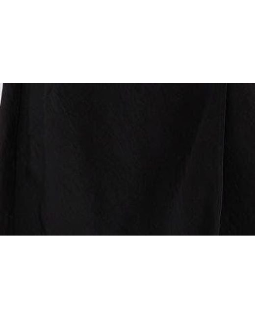 Acne Black Dayla Textured Satin Dress