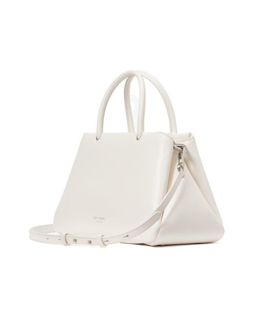 Kate Spade White Grace Smooth Leather Satchel