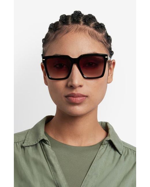 Carrera Brown 56Mm Gradient Square Sunglasses