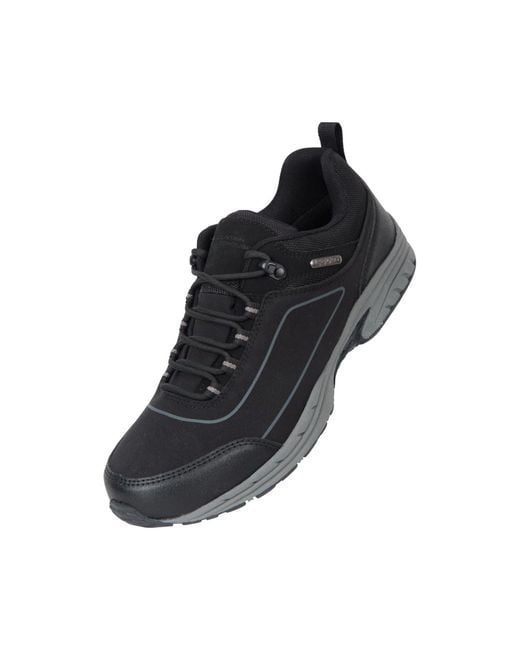 Mountain Warehouse Black Ramble Softshell Waterproof Sneakers for men
