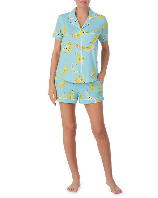 Kate Spade Blue Print Short Pajamas
