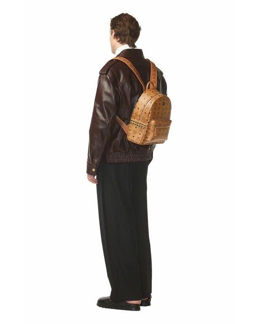 MCM Natural Stark Side Studs Backpack for men
